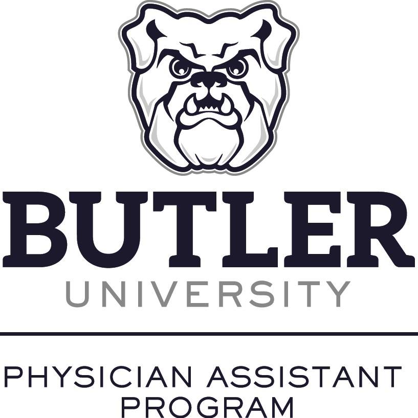 Butler University Physician Assistant Program Logo with a Bulldog